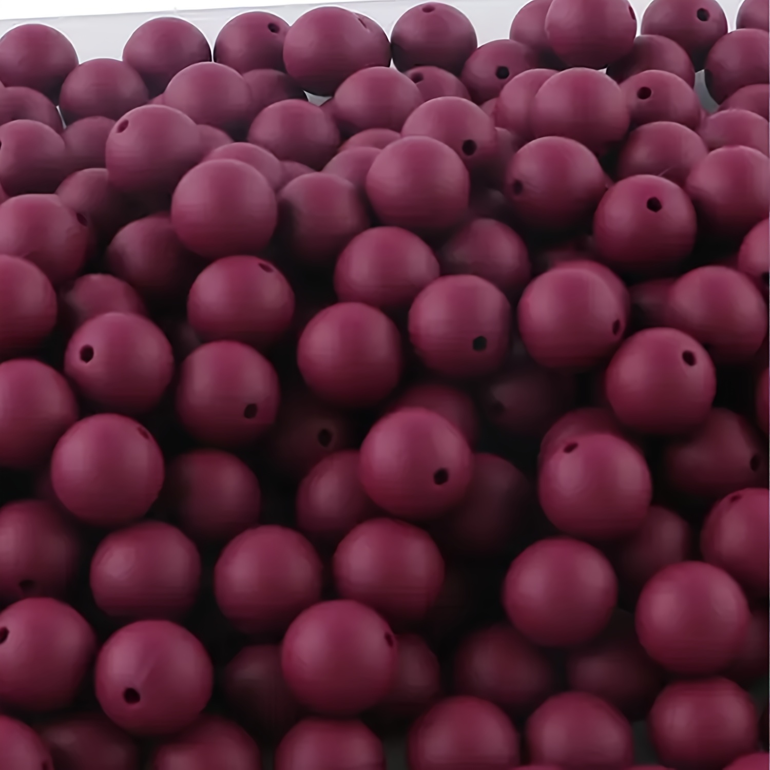 Image of 42pcs Spring And Summer Festival Colored 15mm Round Silicone Bead Set, Suitable For Making Bracelets, Bead Pens, Decorative Small Gifts, Diy Bead Products