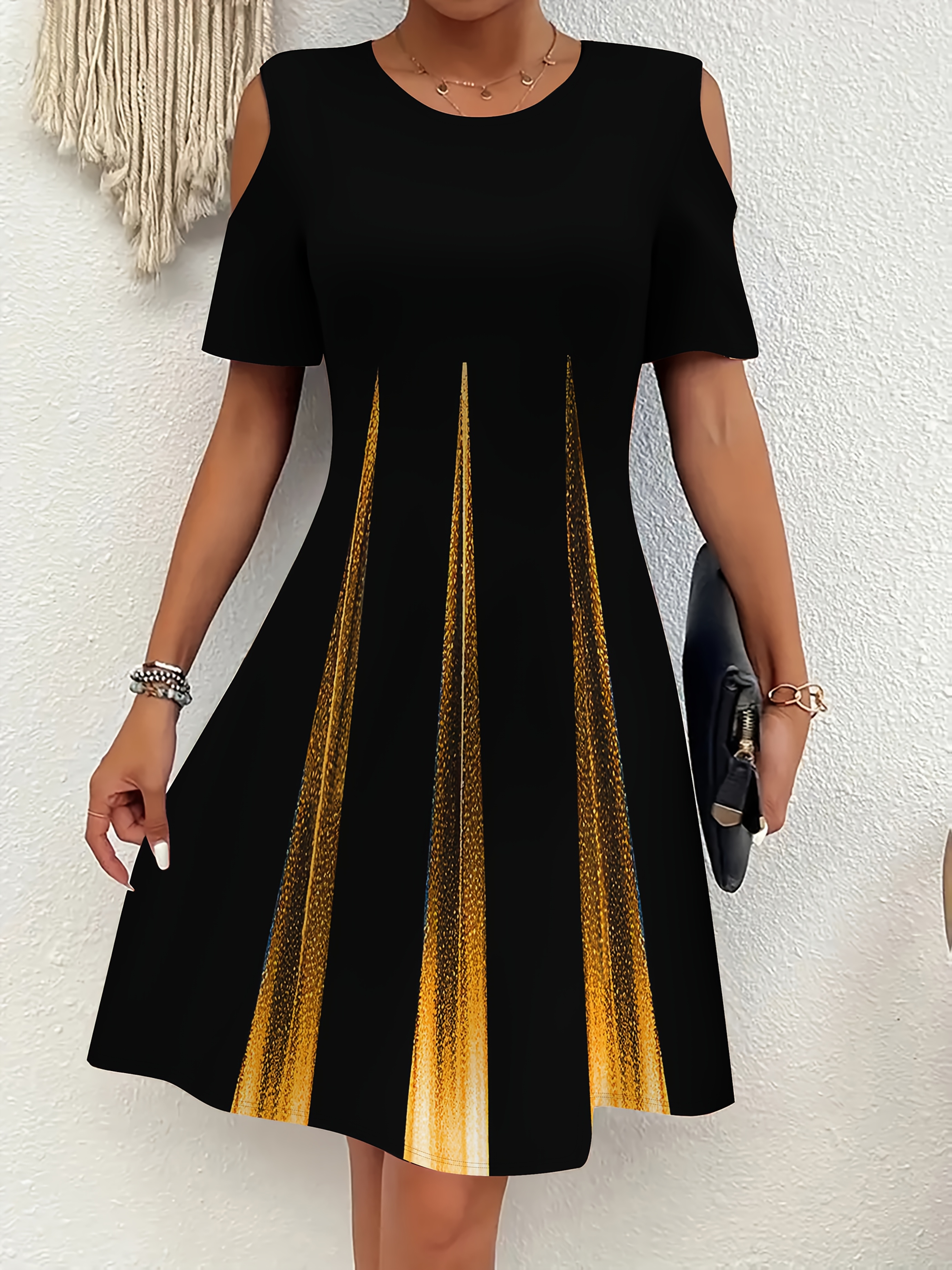 elegante donna taglia scollo e Temu Italy