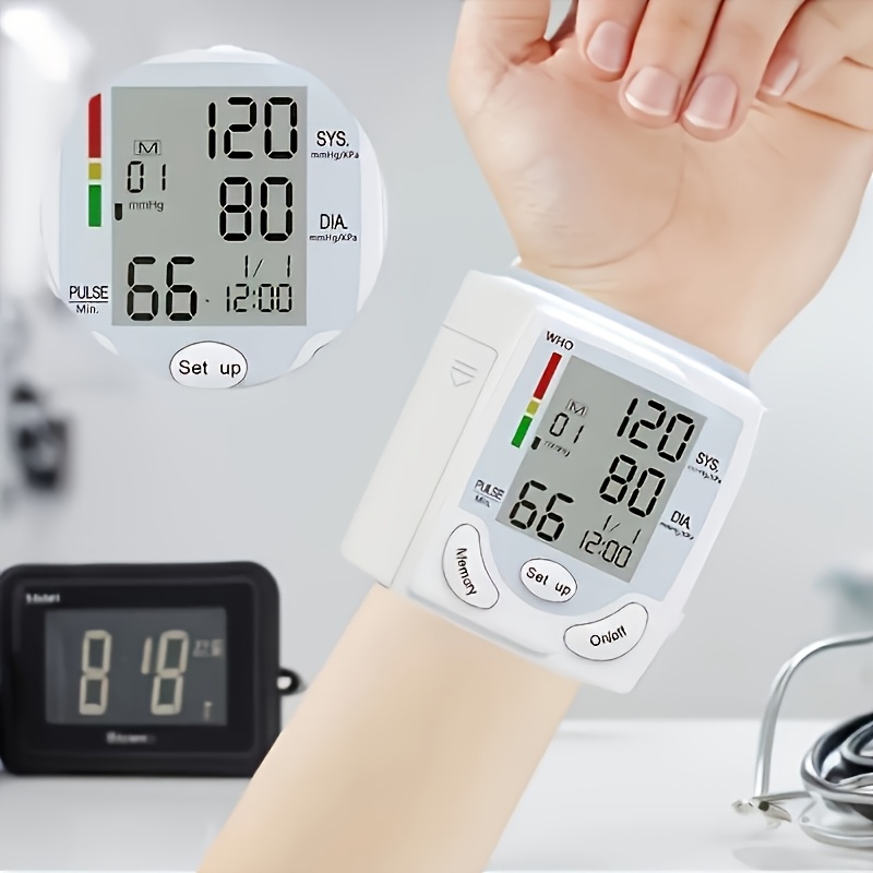   kun automatic digital wrist   adjustable cuff with heart rate monitor who health indicator battery  d batteries not included for home use easy to   portable design Product details 2