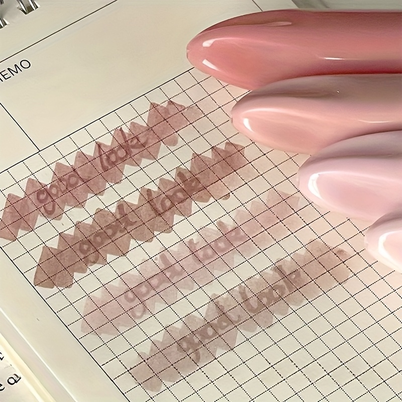 TEMU Pastel Highlighter Set, Shovel Tip Head, Set Of 4 Mixed Pastel Highlighters For Bullet Notebooks, Notes And More Pink Cute Highlighters