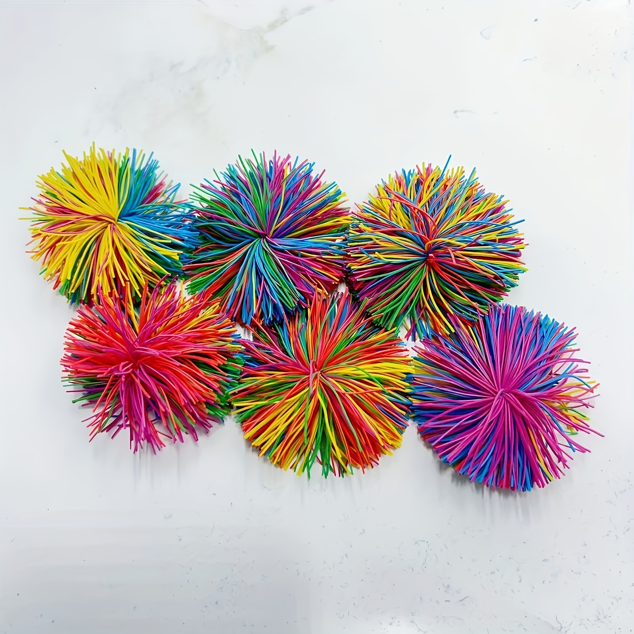 Image of Cottibe Sensory Play Set - Squash Ball, Elastic Balls, Colorful Single Balls, And Soft Balls - Perfect Birthday Gift For Children, Christmas, Halloween Party Supplies