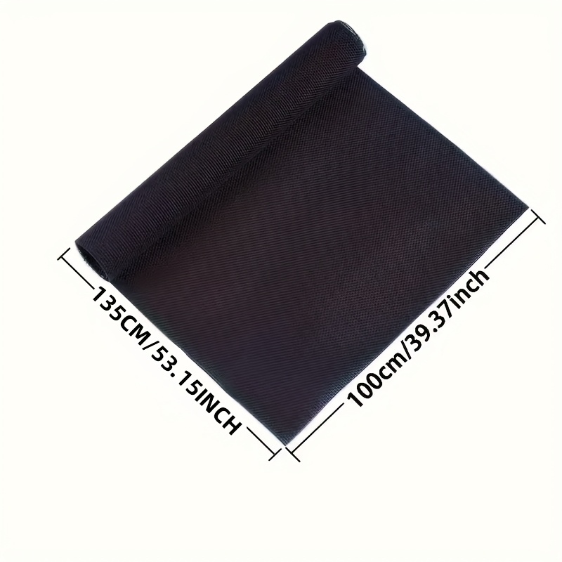TEMU 1pc, 53.15 Inches * 39.37 Inches, Black Plastic Mesh Fabric, Eyelet Mesh Fabric, Suitcase Additions, Thickened Mesh Fabric, Woven Mesh Cloth