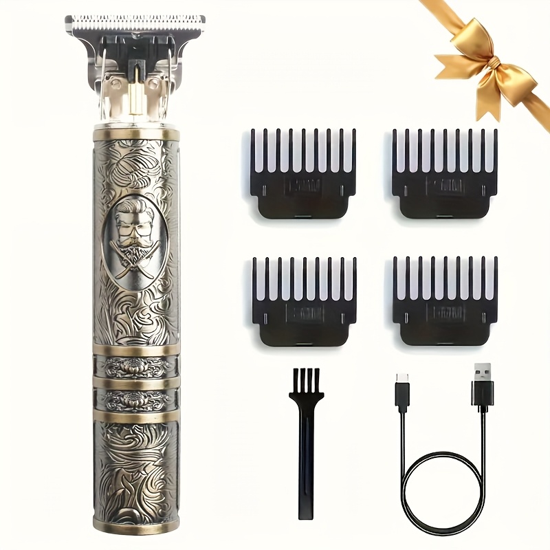 TEMU Electric Hair Clipper Body Hair Trimmer, Used For Home Hair Cutting, Shaving, Eyebrow Trimming, And Hair Removal From Various Of The Body, Retro