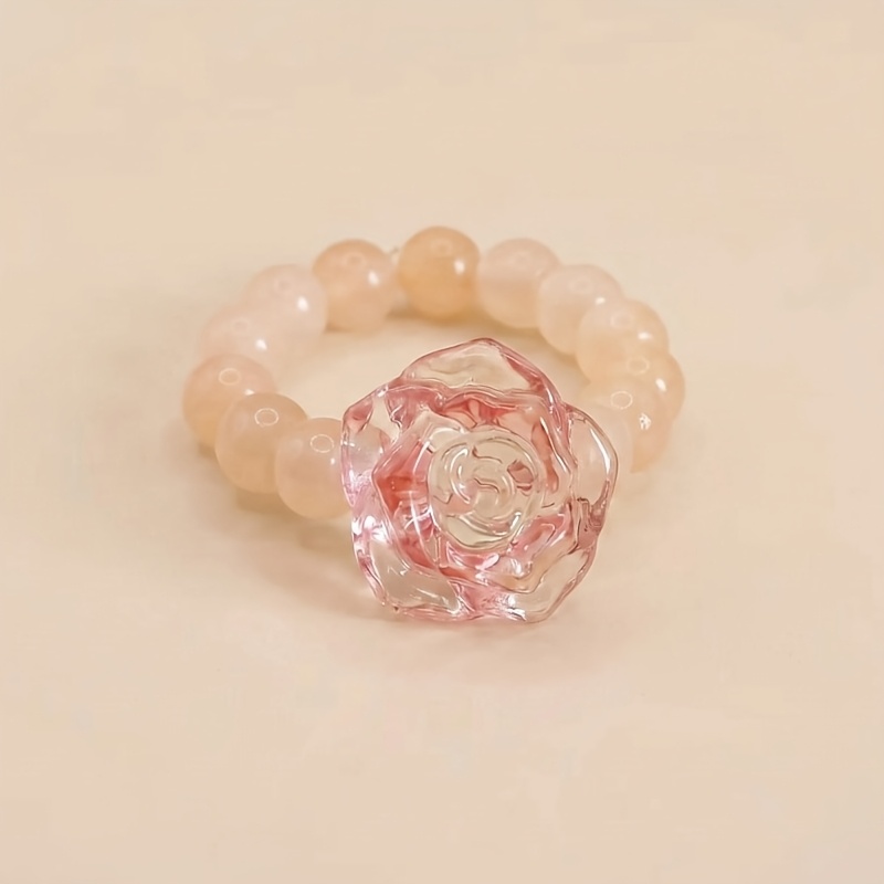 Women's Hand-Woven Minimalist April Birthstone Ring