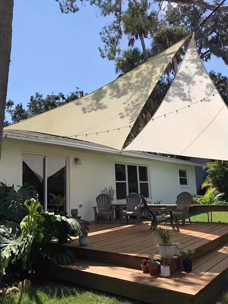 Triangle sunshade sail outdoor awning canopy landscape Peng shade cloth