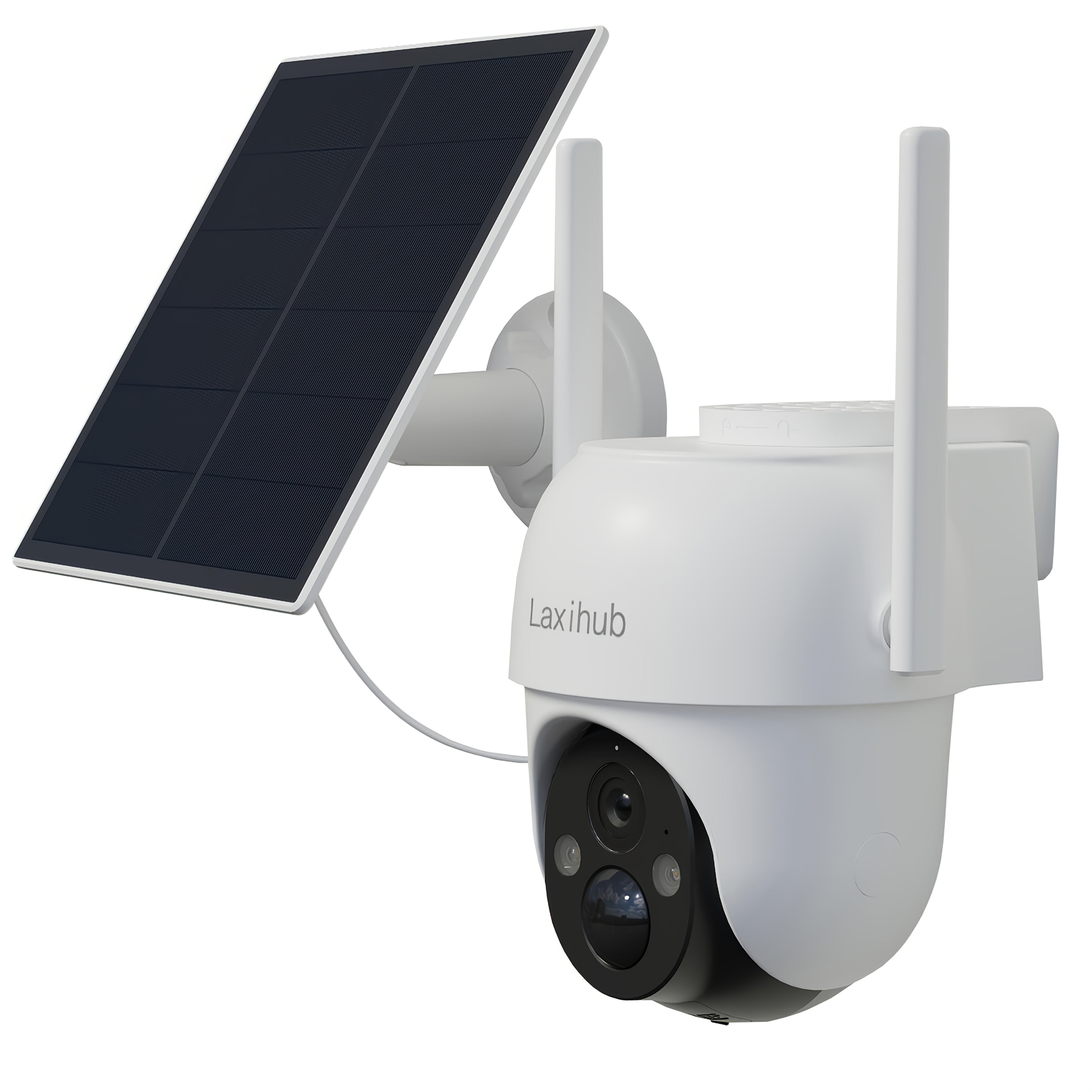   go2t 1296p fhd 3mp fhd security camera wireless outdoor ptz solar wireless security camera with ai human detection wire free battery solar powered color night   2 4g wi fi 2 way audio prevent   damage cloud storage outdoor