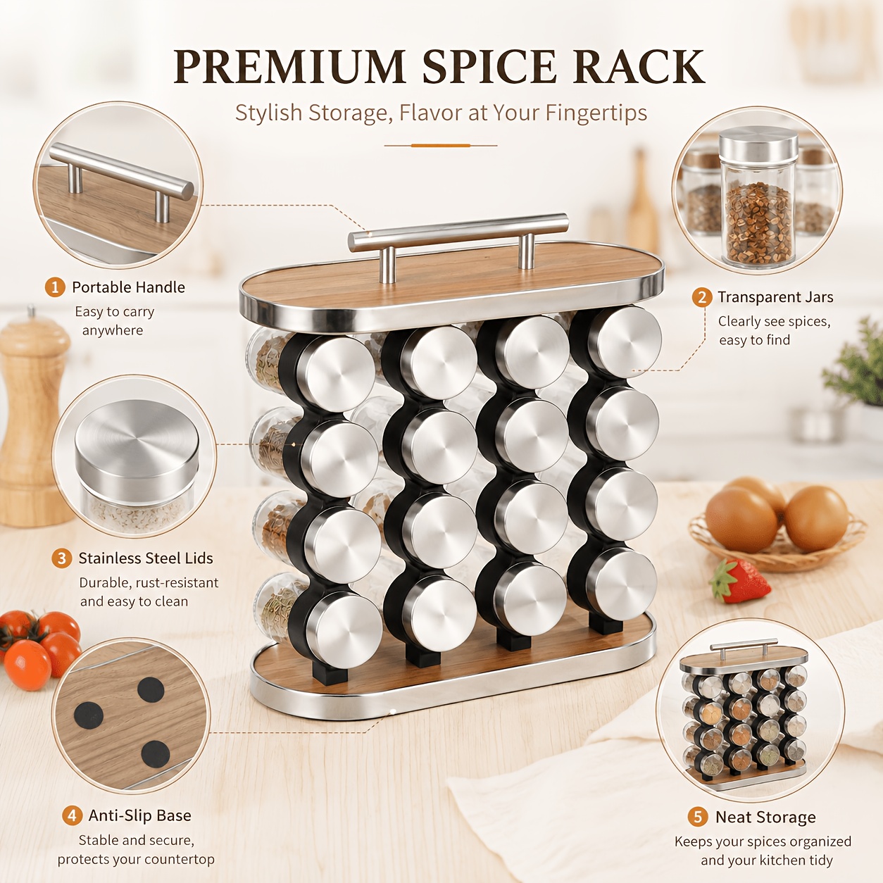 portable spice rack tidy