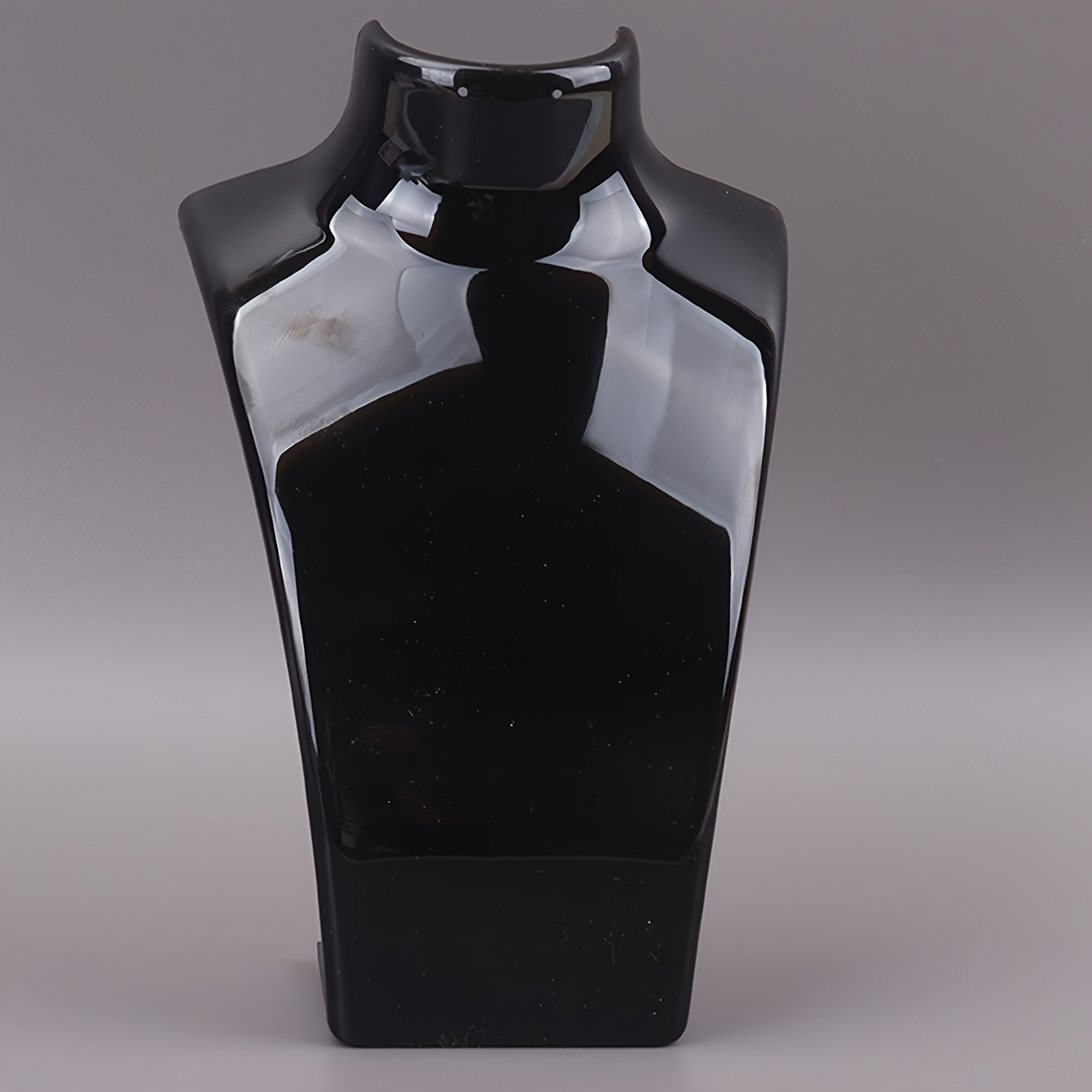 TEMU Elegant Mannequin Neck Jewelry Display Stand - Versatile For Necklaces, Bracelets & Watches - Durable Plastic, Multiple Colors