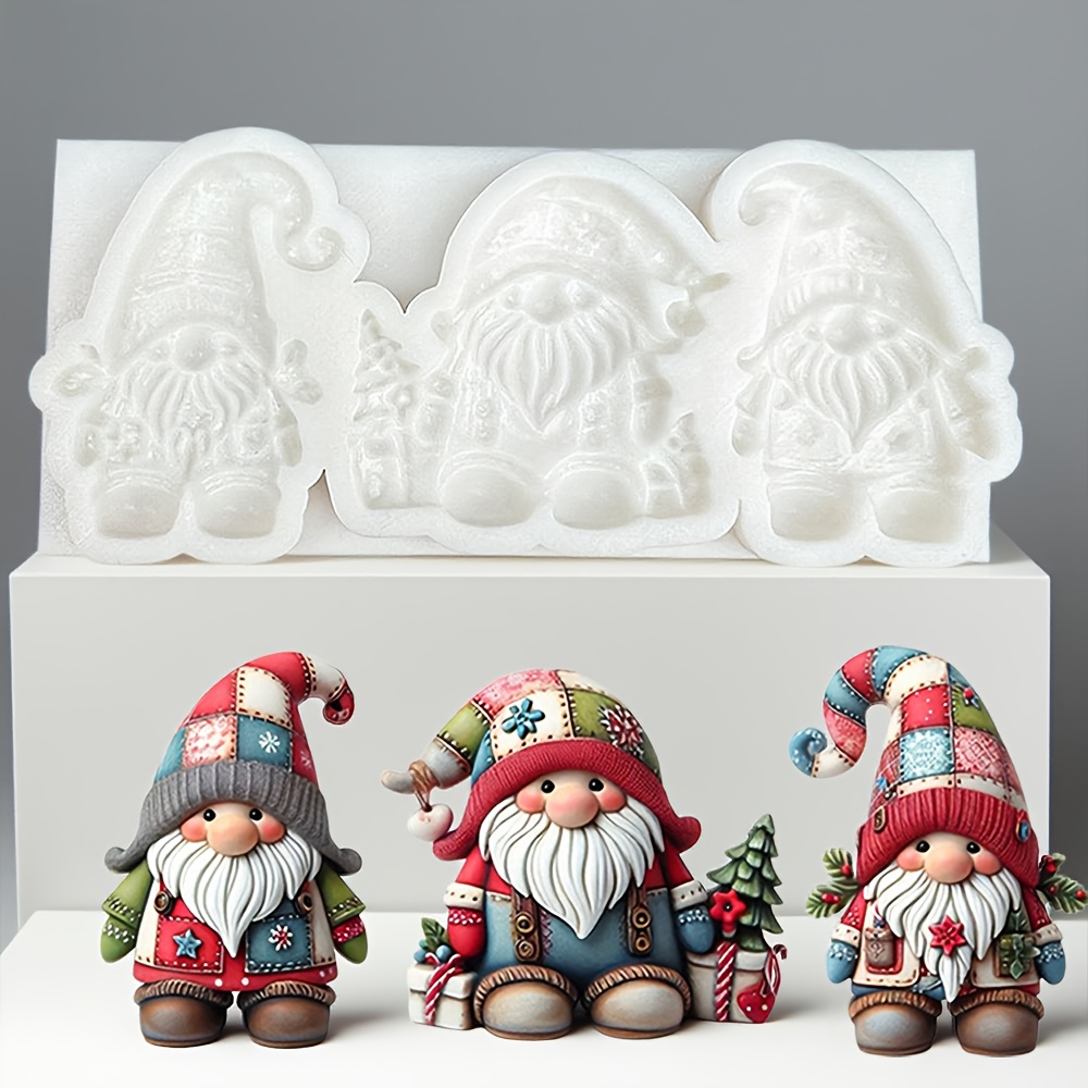 Image of Christmas Decoration Shaped Baking Mold - Easy-release Silicone Mold For Chocolate Mousse, Fondant, Jelly Candies, Soap And Candle Crafting, Diy Mold, Cookie And Chocolate Mold