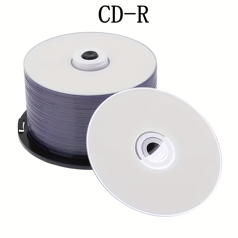 TEMU 10/50 Stück Leere -Discs - 700 MB Hohe Kapazität, Druckbare & Löschbare Aufzeichnungsmittel für Datenspeicherung, Musik, Software - Großpackung