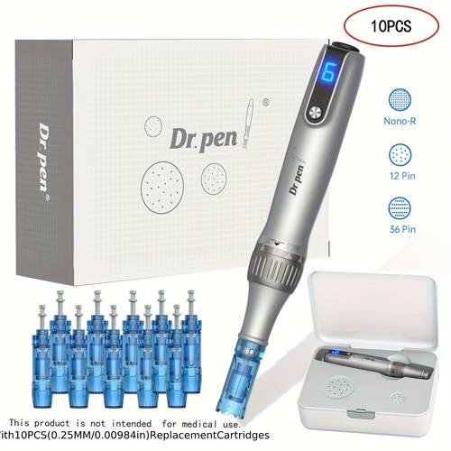 m8 pen for body care tool kit with 10pcs 0 25mm replacement cartridges