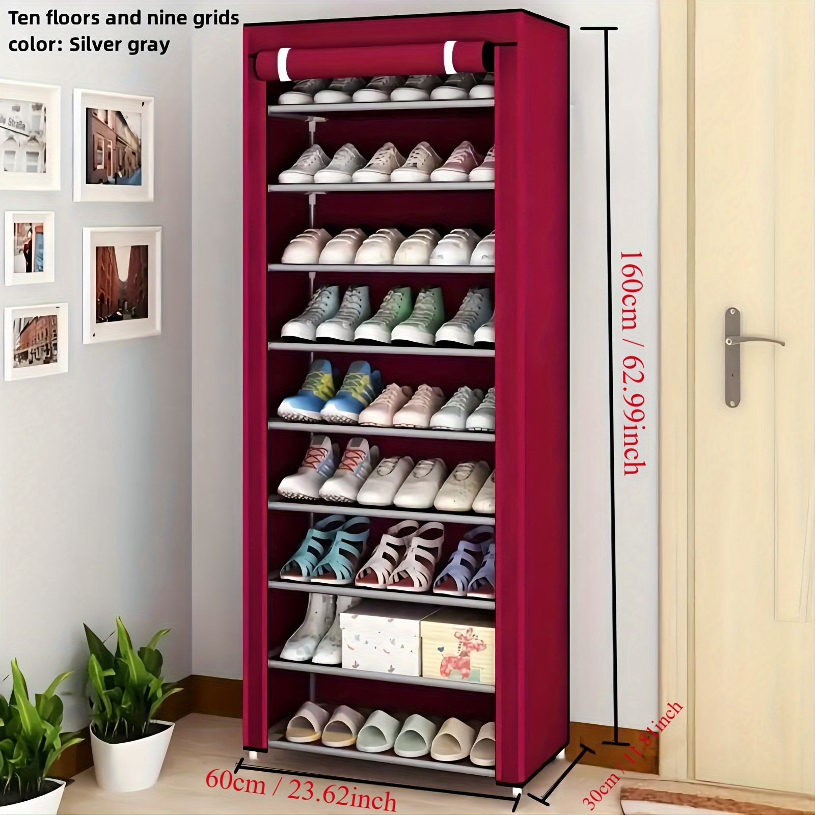 

Rack , Metal Organizer, - For Entryway, Hallway, Bedroom, , , Dorm, -mounted , No , , <3.2 Feet, Assembled Height ≥27 , Mounted Systems