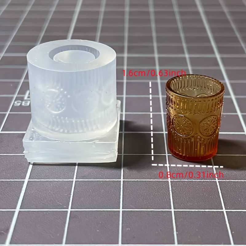 Miniature Silicone Mold For Dollhouses - 3d Cup Shape, Uv Resin Casting, Diy Craft & Decor Accessory