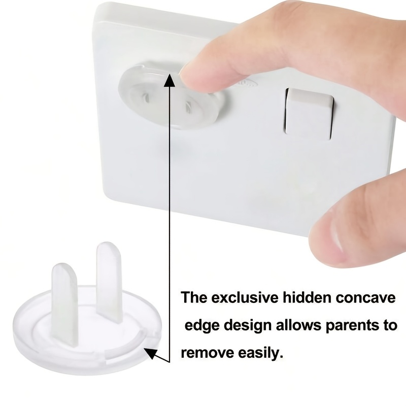 24pcs US Standard Outlet Covers, Transparent Anti-Electric Shock Design, Easy to Install, Safe and Reliable Plastic Outlet Covers, Suitable for 24 Power Outlets
