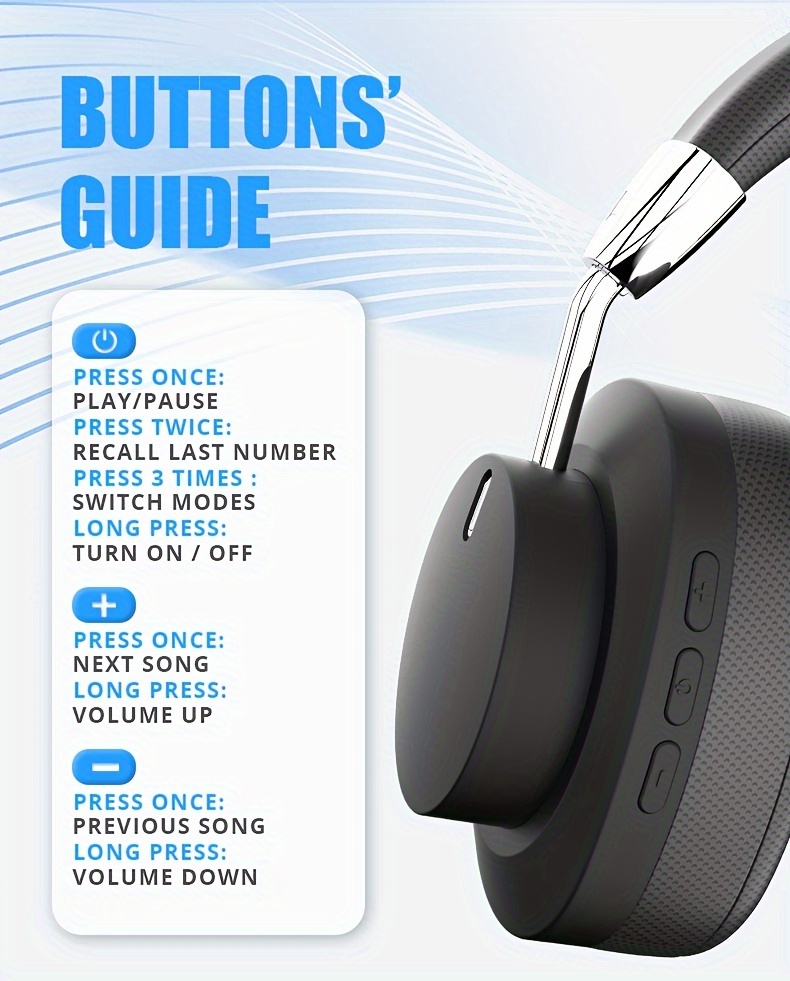 Auriculares estéreo inalámbricos Bluetooth Headset Bluedio TM Wireless