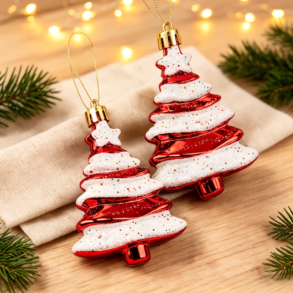TEMU 2pcs Candy Cane Themed Christmas Tree Topper Stars, Suitable For Pre-decorated Plastic Star Tree Toppers, Holiday Table Centerpieces, Parties,