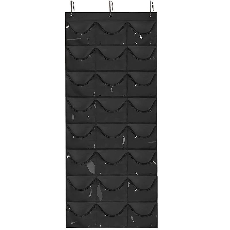 TEMU 1pc Hat Storage Bag, Hat Organizer, Wall-mounted No Drill Required, Household Miscellaneous Storage Bag, Suitable For Socks, Underwear, Hats,