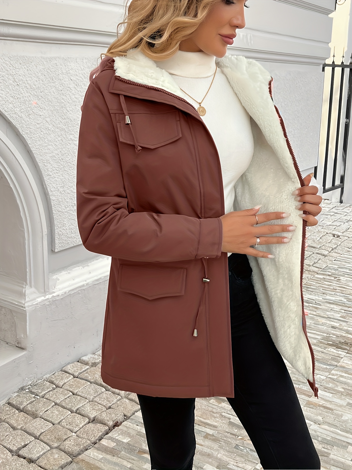 Elegant Hooded Jacket