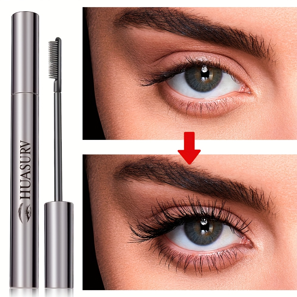Wasserfeste Schwarze Mascara Mit Mini-Bürste – Für Voluminöse, Klumpenfreie Wimpern, Langanhaltend & Schmiersicher