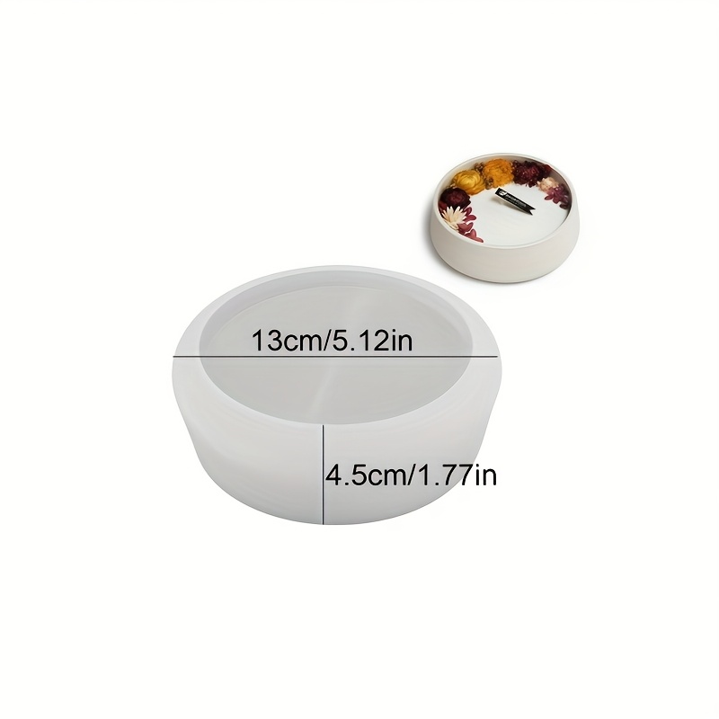 Image of Extra Large Round Silicone Mold, Suitable For Succulent Plant Pots, Candle Jars And Resin Crafts, , Plaster, And Clay Casting Molds, Suitable For Home Decor, Miniature Landscape Silicone Mold