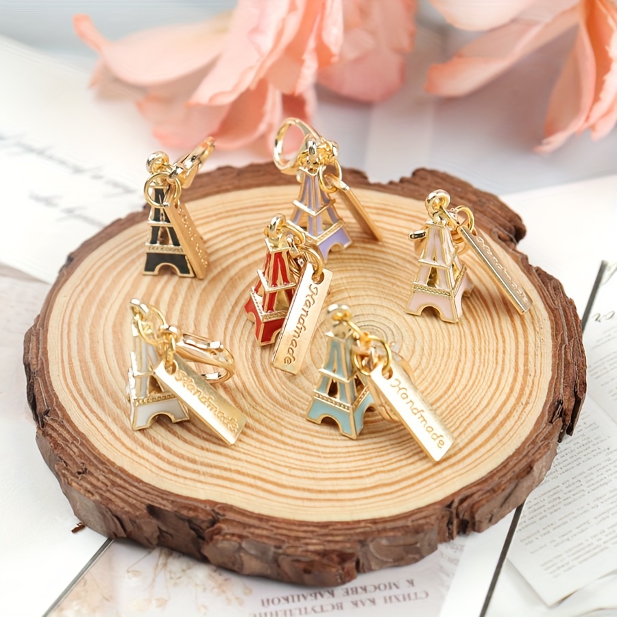6pcs Exquisite Mini Keychain Set, Simple And Stylish Design - Practical Keychains Couples, Family, Gift