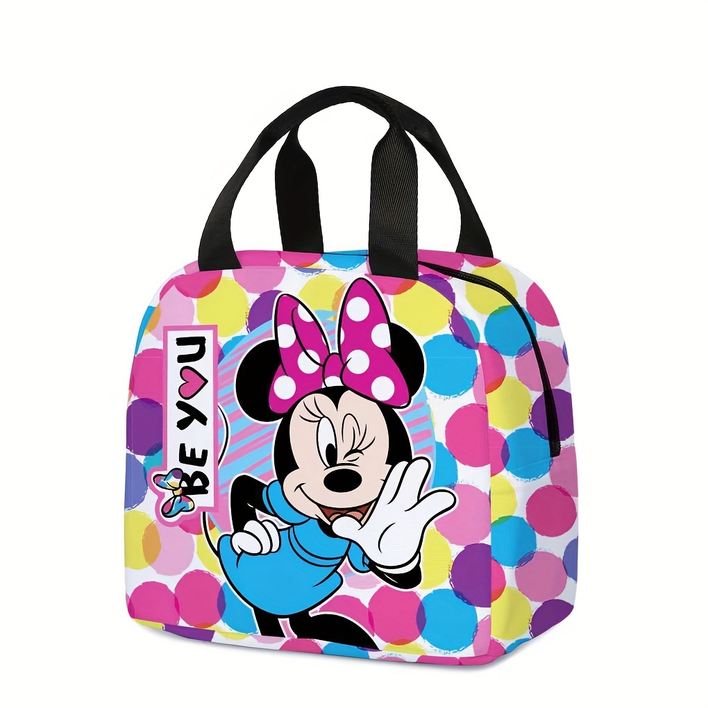 

Sac isotherme fourre-tout Disney Minnie, sac à déjeuner portable, adapté à la rentrée scolaire, au jour de l'an, à la Saint-Valentin, au carnaval, aux cadeaux d'anniversaire, aux de travail, aux -