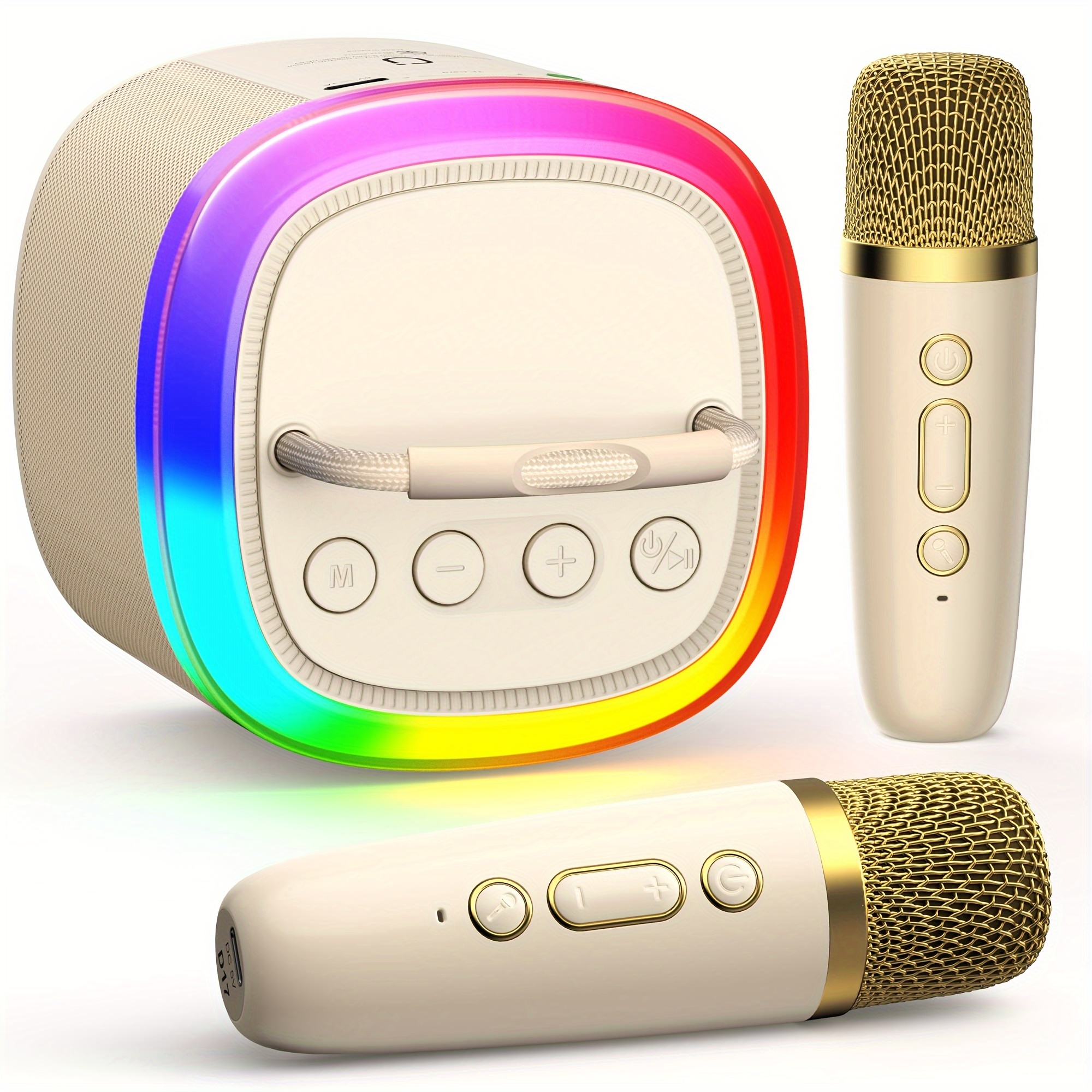 

Jyx D17w-t Mini Karaoke Machine Set, Portbale Bt Speaker With 2 Wireless Karaoke Microphones, Singing Machine For Kids Adult
