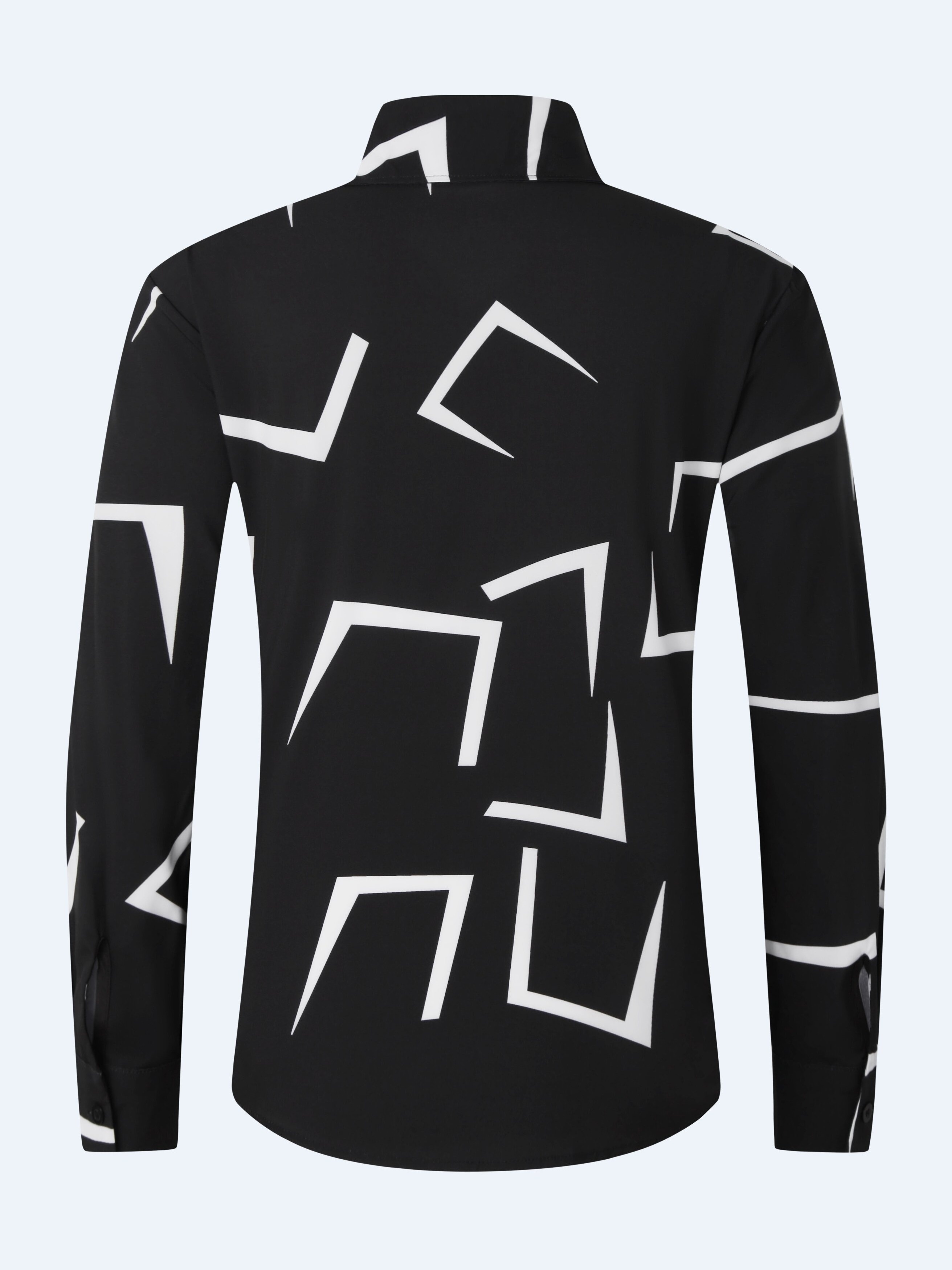 Stylish Geometric Print Long Sleeve Button Shirt - Fashionable, Versatile, and Comfortable - Perfect for Dates, Beach Holidays, and as Gifts