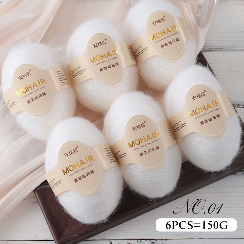 6-delni luksuzni set preje iz angora moherja