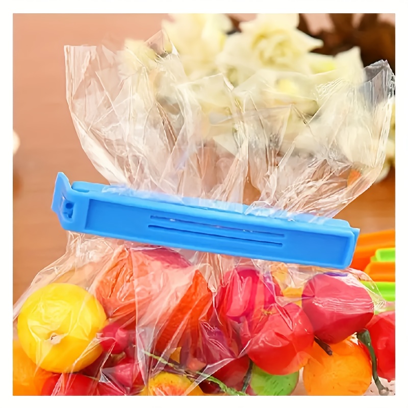 10pcs reusable food sealing clips keep snacks fresh   plastic storage accessories for kitchen organization assorted colors details 3