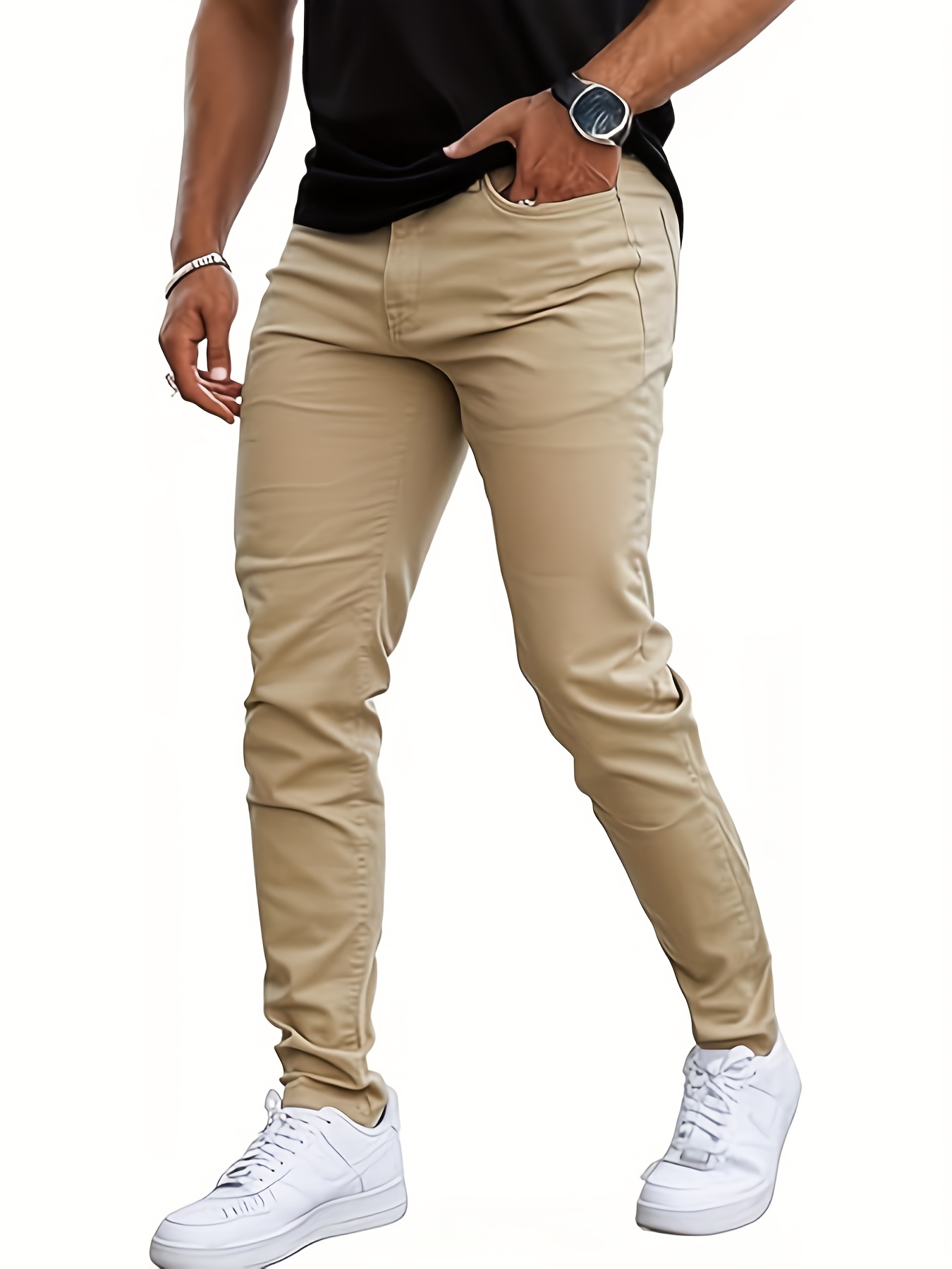 Men's Casual Slim-Fit Stretch Pants