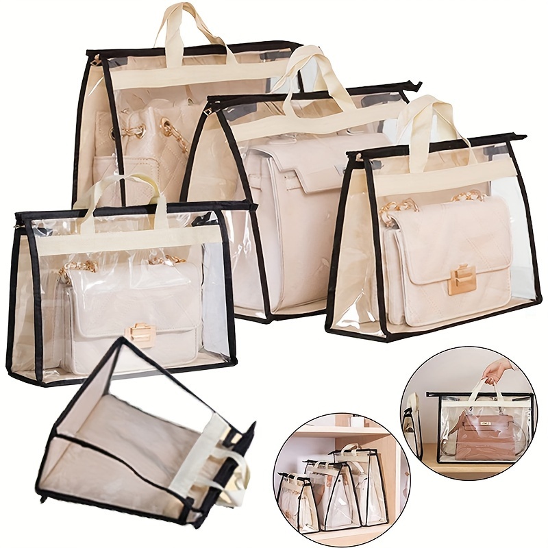 

Ensemble de 5 sacs de rangement transparents pour vêtements, organisateurs suspendus pour armoire, solutions de rangement scellables pour et étudiante