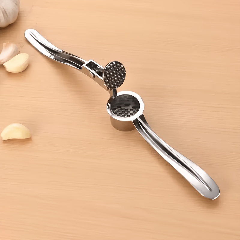 TEMU 1 Presse-ail Durable - Hachoir à Ail Multifonctionnel en Métal, Broyeur à Ail Lavable, Gadget de Cuisine de Qualité Alimentaire, Convient pour