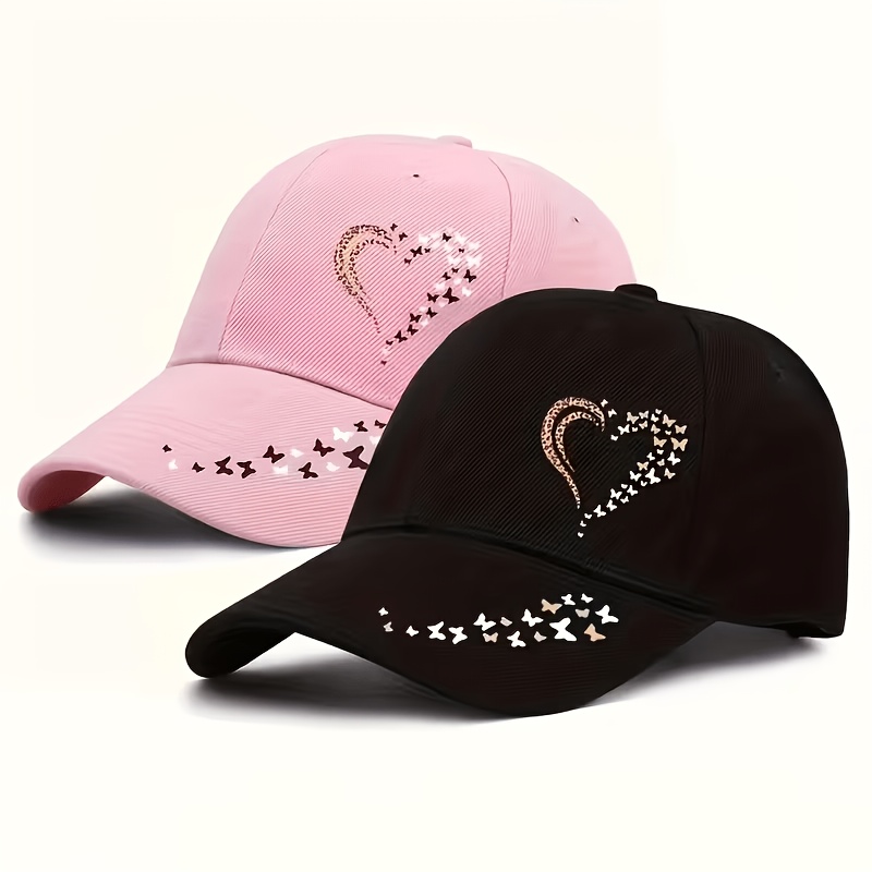 TEMU Gorra de béisbol de 2 piezas, con estampado de de leopardo y estampado de de leopardo, de moda, simple, unisex, ajustable