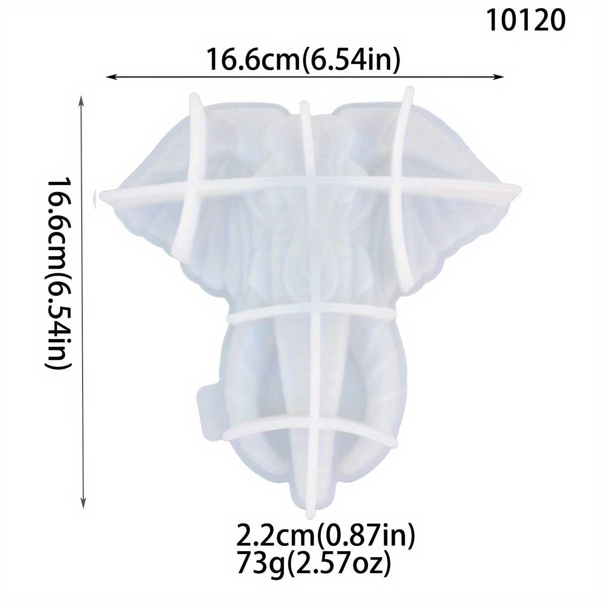 Elephant Wall Decor Silicone Mold - Diy Semi-3d Elephant Hanging Decoration - Resin Liquid Mold - Wall Art