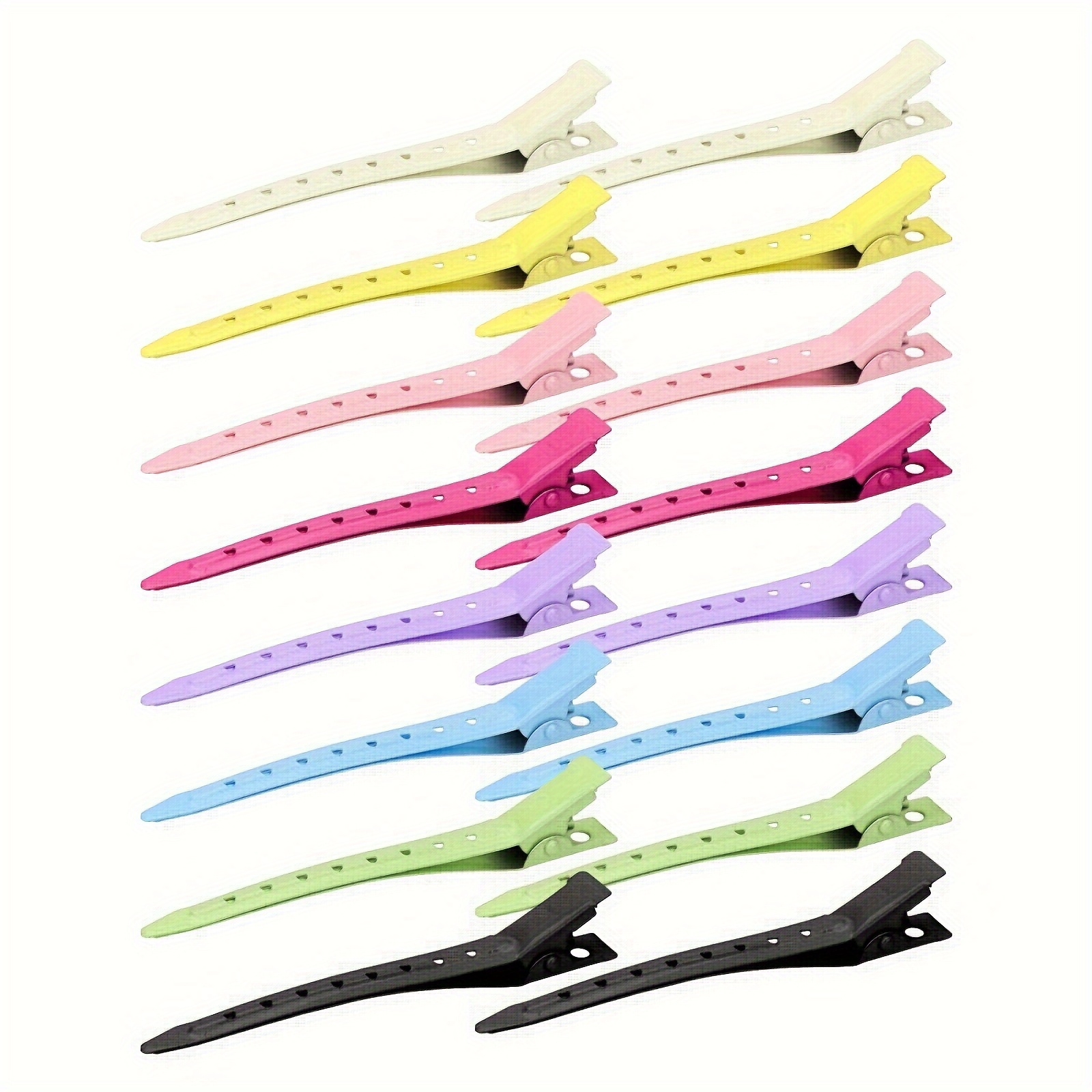 

16pcs Metal Hair Clips - Colorful And Stylish For Women's Long Hair - Suitable For Thick And Thin Hair - Perfect For Salon, Bows, And Diy - Valentine's Day Gift For Her