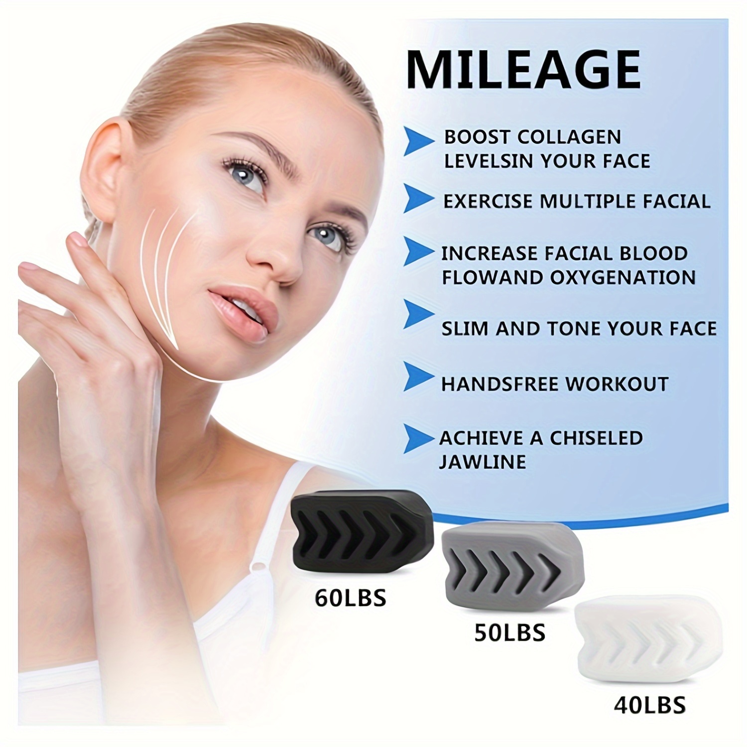 jawline exerciser set silicone jaw trainer men women Temu New