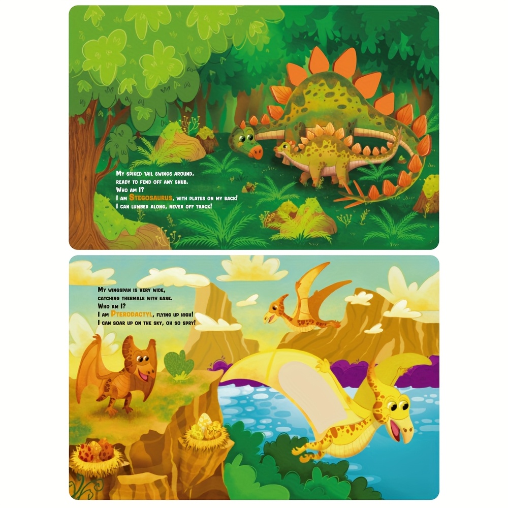Touch Sensing Book for Children, Dinosaurs Learning Adventure