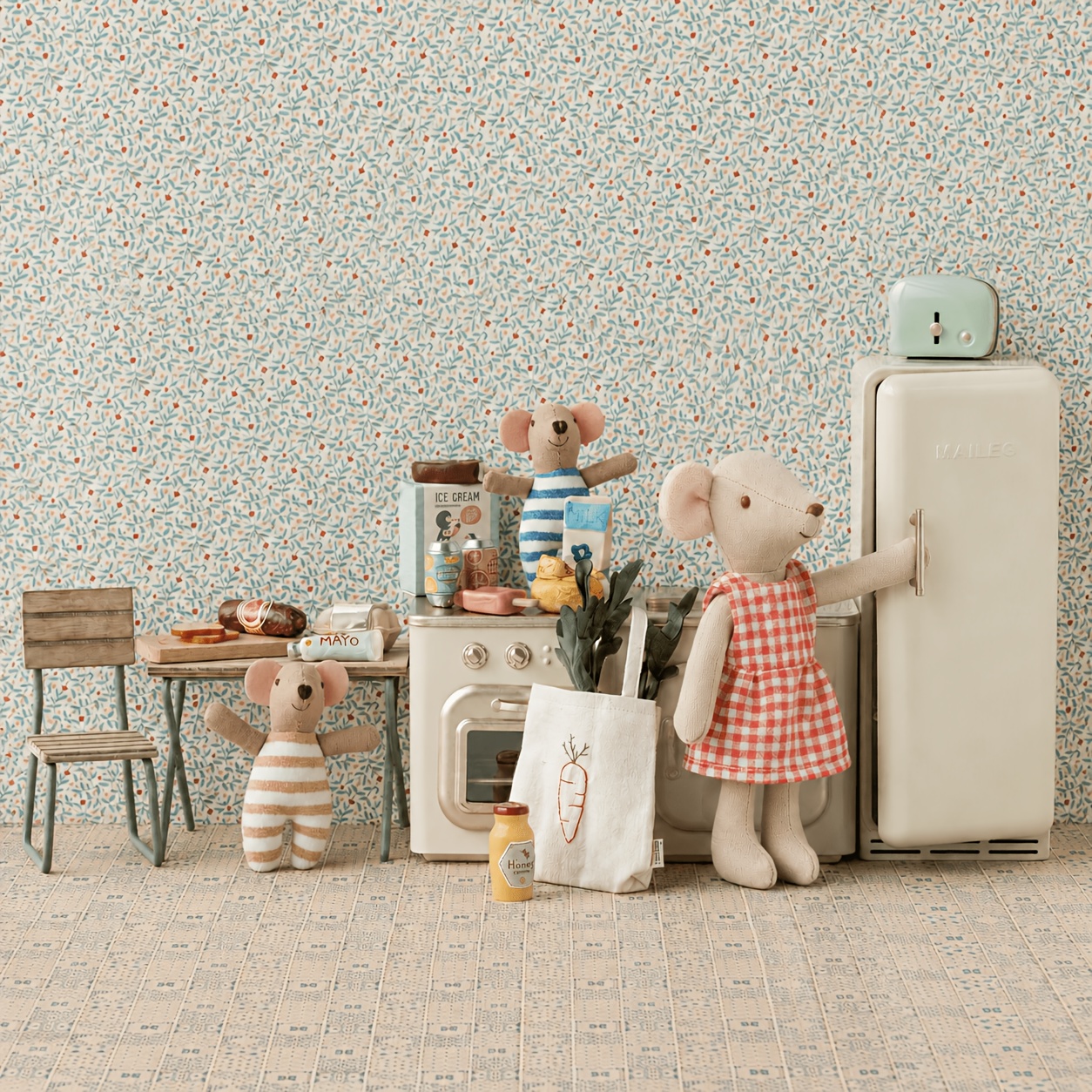 Danish Nordic Style Cute Mini Mouse Set
