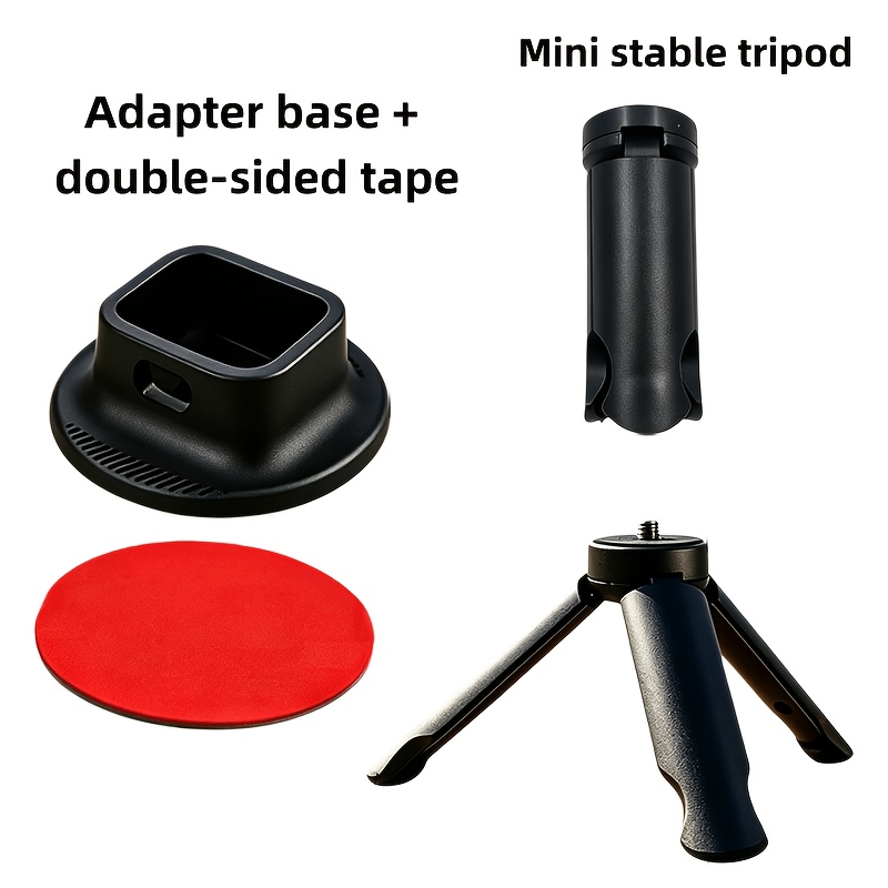 TEMU Accessory, Tripod With Silicone Base Support Adapter For Pocket 3 / Pocket 4. Features A Reserved Charging Port, Allowing Direct Use Of A