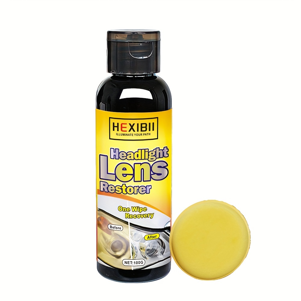 TEMU Car Headlight Restoration Fluid Automotive Headlight Oxidation Yellowing Scratches Blurring Enhancement Crystal Plating Coating Refurbishment Agent