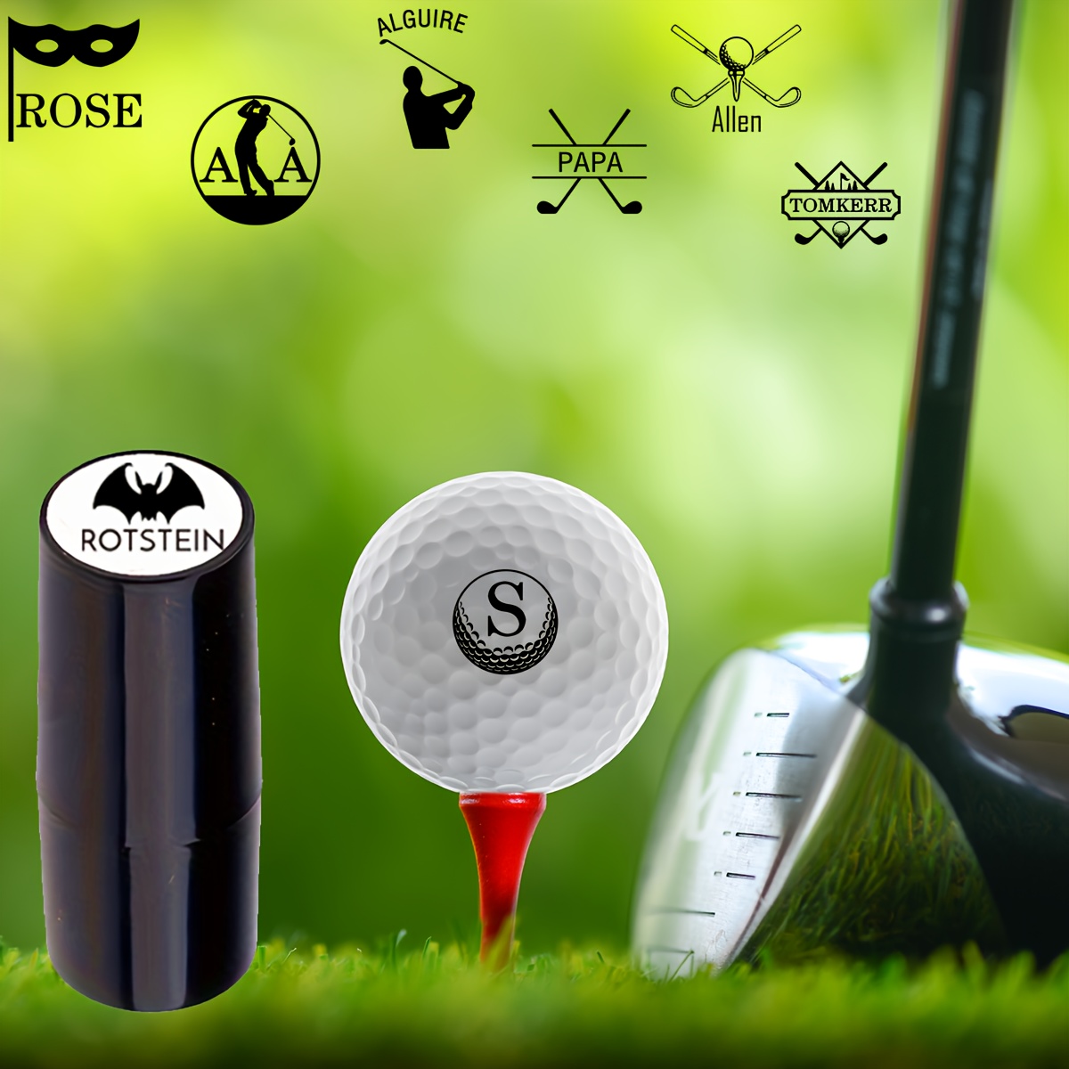

Personalized Custom With Name & Icon - Perfect Gift For Golf Enthusiasts - Unique Monogram & Logo Design Options For Golf Balls