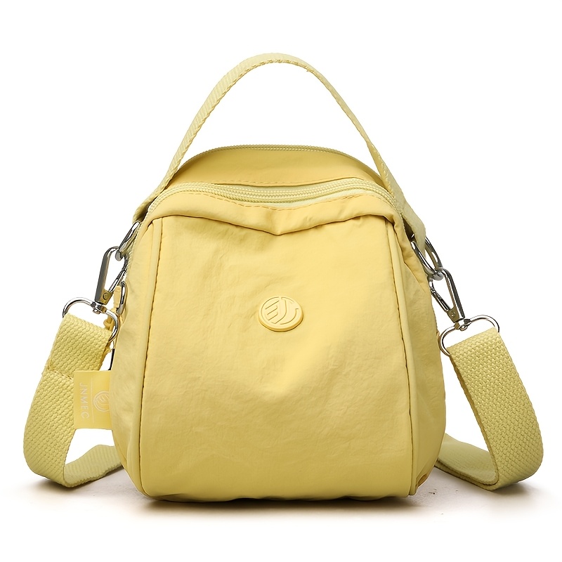 Women's Nylon Crossbody Bag with Detachable Strap