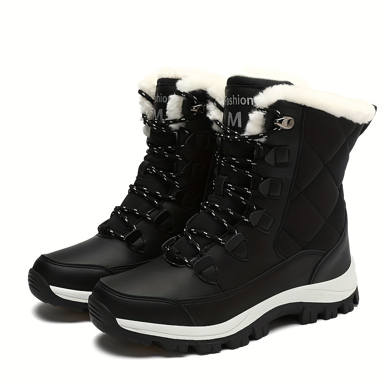 Ankle Boots Waterproof Women's Winter Hiking Boots Wide Width