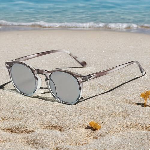 round fashion polarized women and men fashion glasses uv protection ideal for beach camping driving ideal valentines day gift