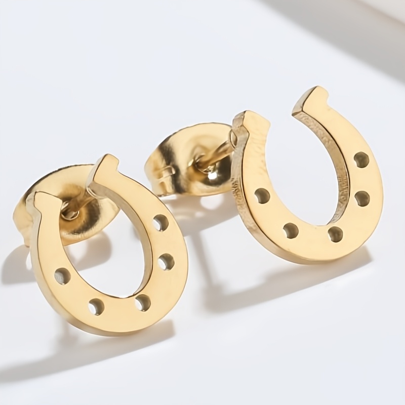 TEMU 1pc Stainless Steel Women's Fashion Earrings Valentine's Day Carnival Wedding Jewelry Accessories Jewelry Gifts Couple's Anniversary Cute
