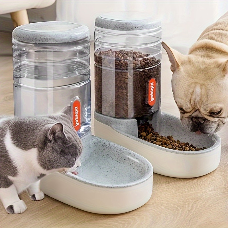 

Large Capacity Automatic Pet Feeder & Water Dispenser - Durable Pp Material, Ideal For Cats And Small To Medium Dogs Dog Feeder And Water Dispenser Cat Feeder And Water Dispenser Set