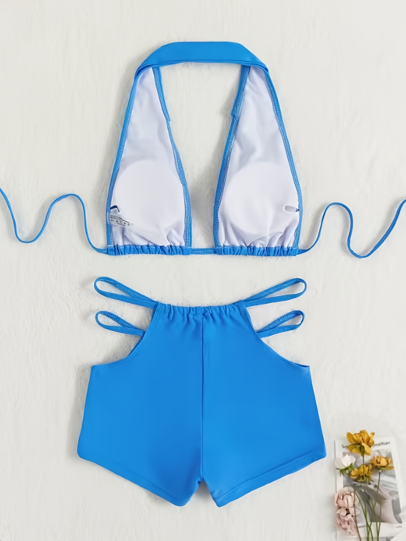 Women's Solid Color Bikini, Hot and Sexy Beach Swimwear