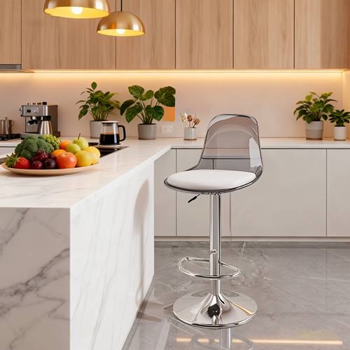 1pc bar stool 360 swivel height adjustable high chair home kitchen counter chairs bar bar stools for patio counter room