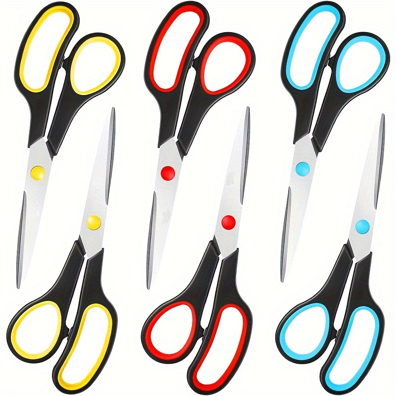 

6pcs Sharp Scissors, Sewing Scissors, Paper Cutting Scissor, Office, Home And School Scissors